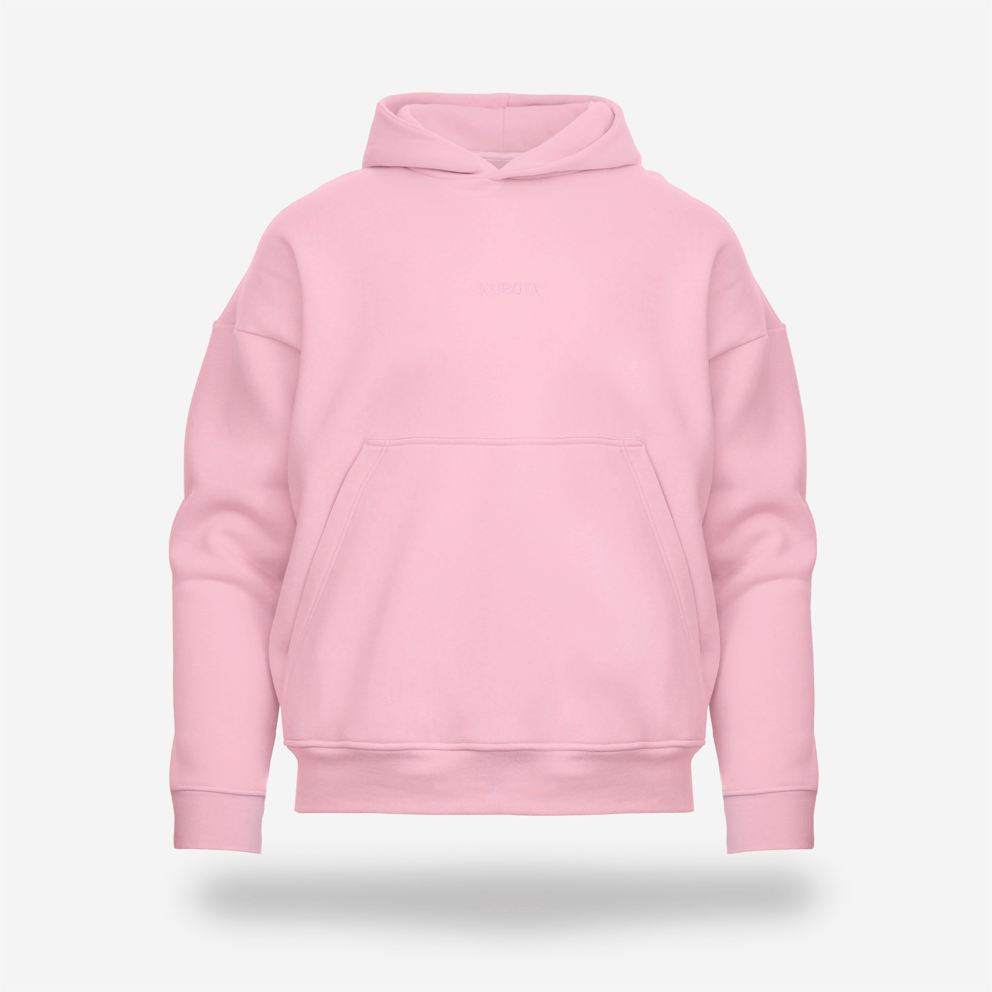 KUBOTA BLUZA BASIC UNISEX Z KAPTUREM RÓŻOWA