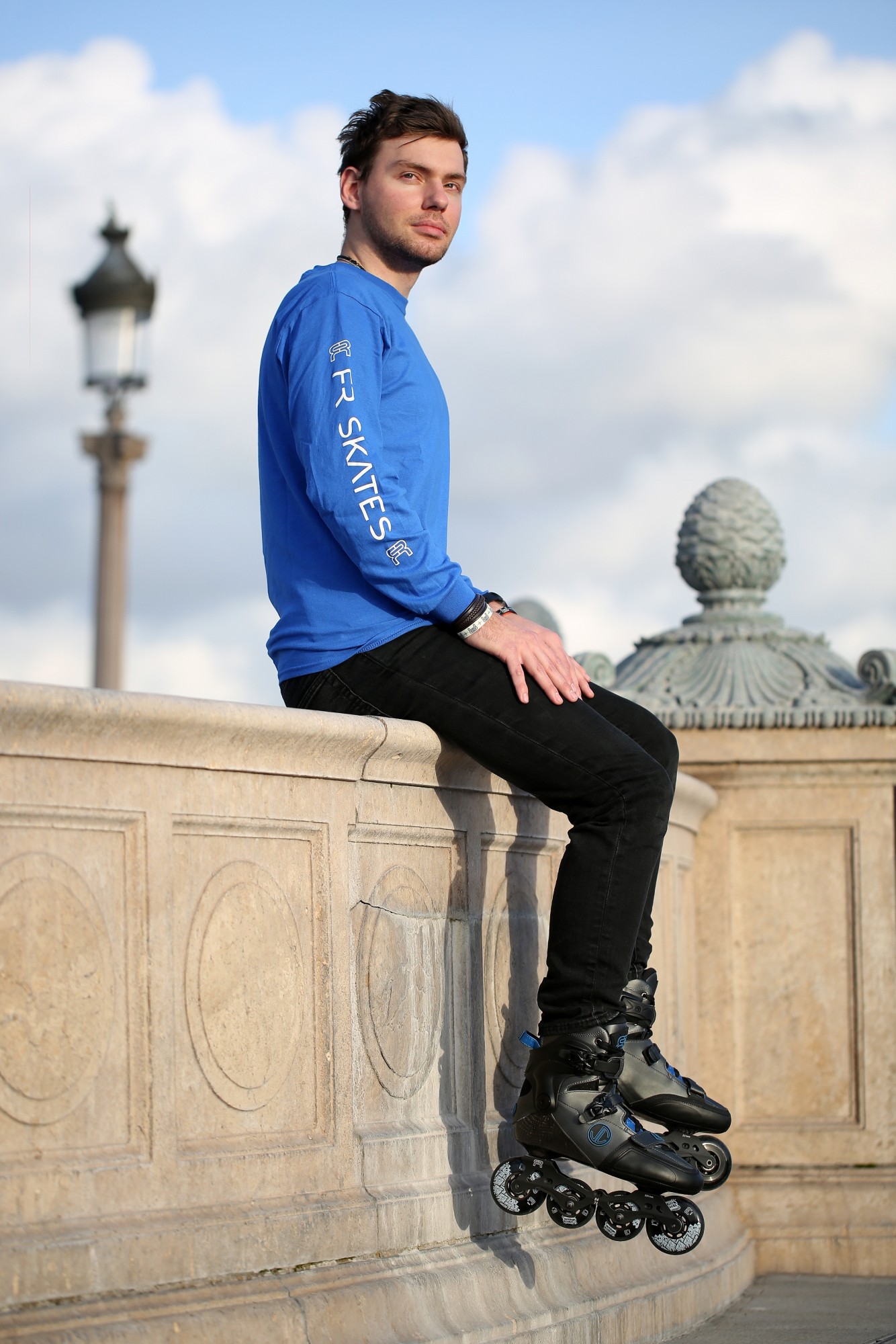 ROLKI FR SKATES SL SEVEN GREY/BLUE BOOT ONLY