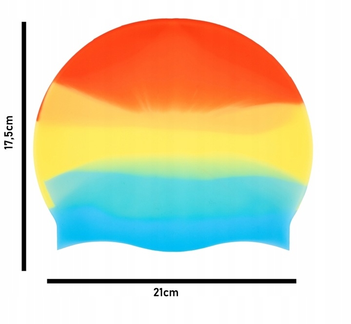 CZEPEK PŁYWACKI SILIKONOWY MONOCAP AQUA SPORT MULTI