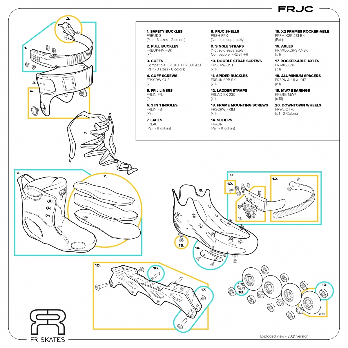 ROLKI FR SKATES FRJ CLUB JUNIOR BLACK