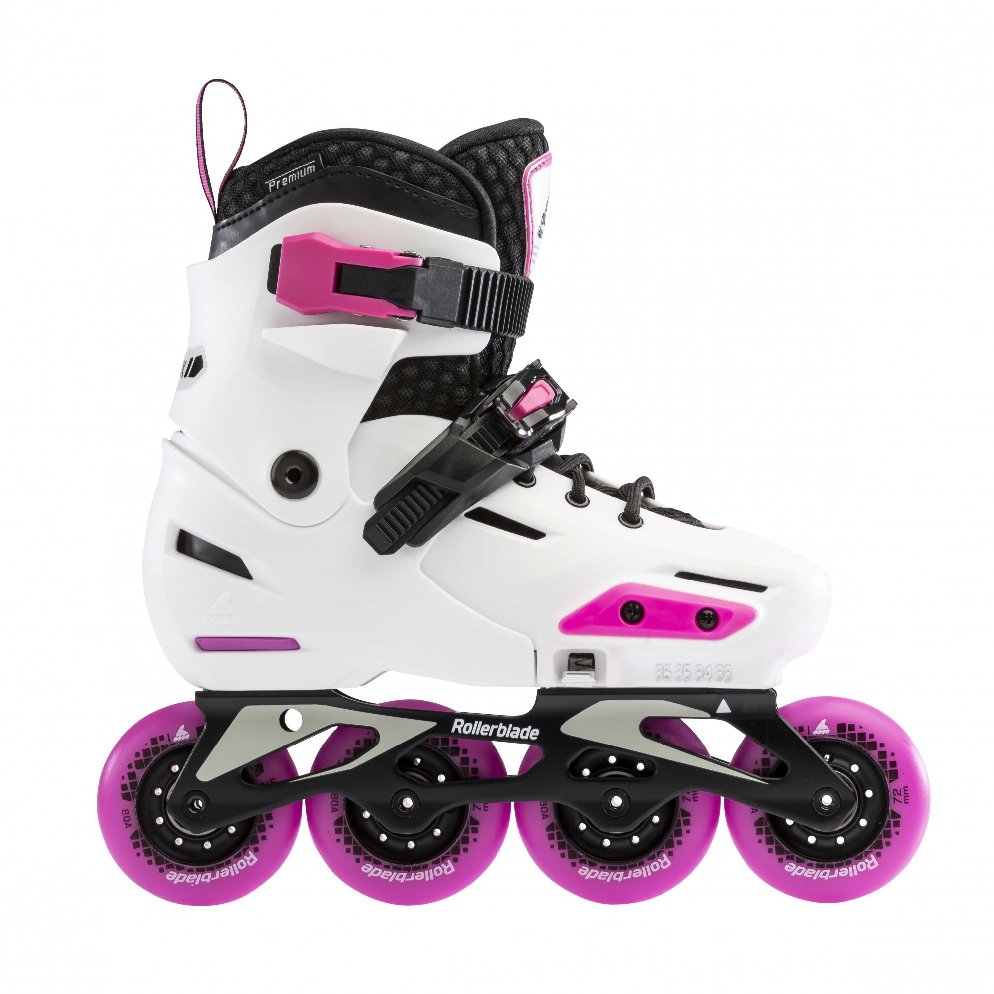 ROLKI ROLLERBLADE APEX G WHITE/PINK JUNIOR - ROLKI JUNIORSKIE REGULOWANE