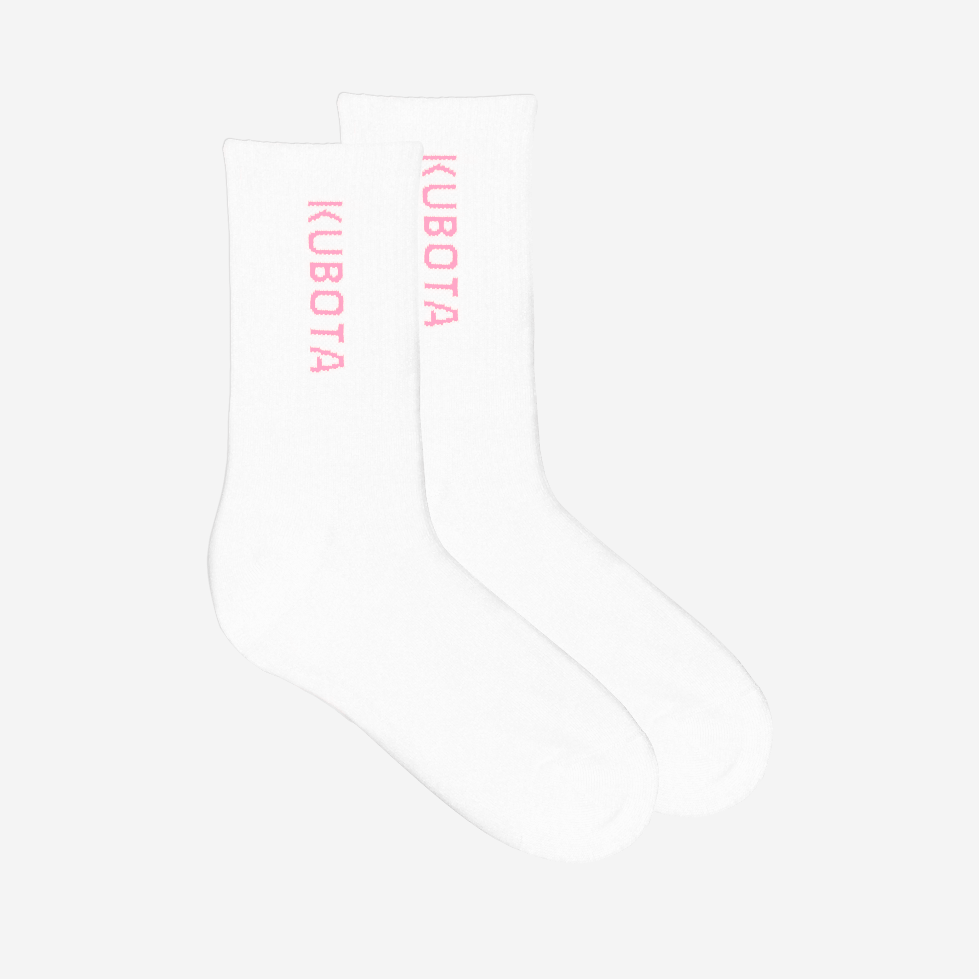 SKARPETY KUBOTA SPORT 5 BIAŁO-RÓŻOWE