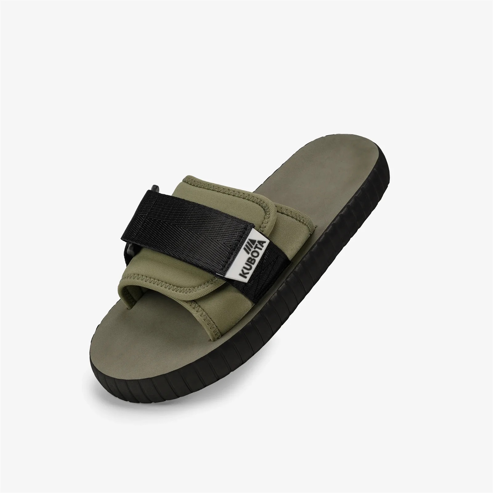 KLAPKI KUBOTA RZEP 2.0 TECH KHAKI Z CZARNĄ TAŚMĄ