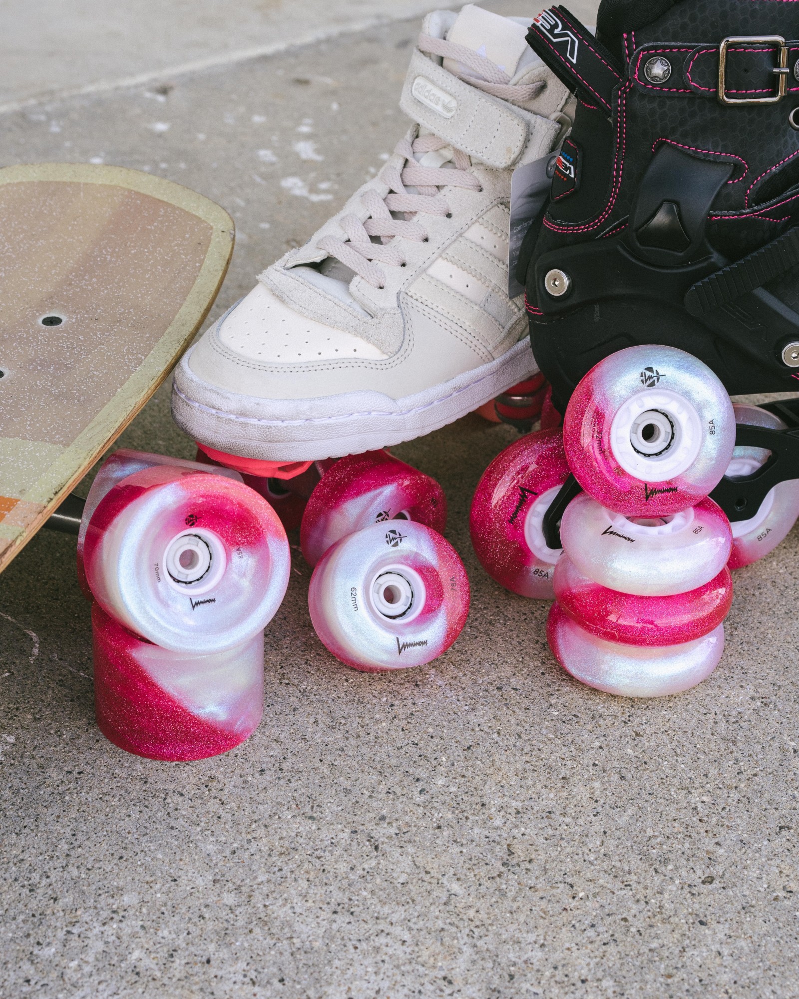 KOŁA LUMINOUS QUAD ŚWIECĄCE DO WROTEK COTTON CANDY 62 MM / 85A X1