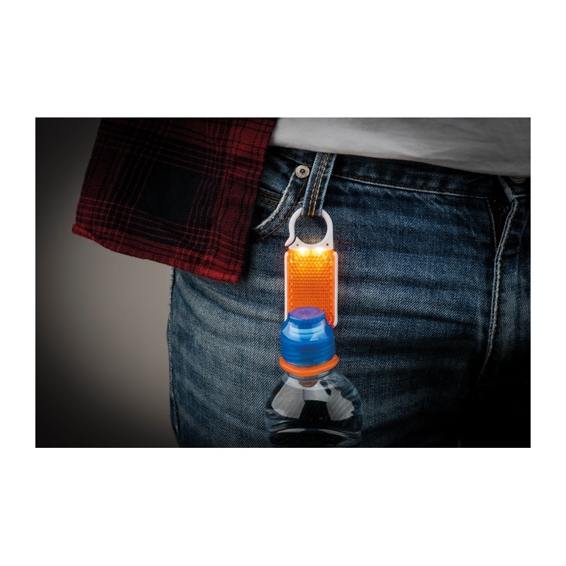 ODBLASKOWY UCHWYT NA BUTELKĘ + LED