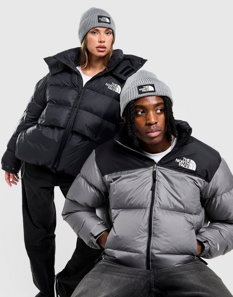 THE NORTH FACE CIEPŁA SPORTOWA CZAPKA ZIMOWA DAMSKA MĘSKA MŁODZIEŻOWA LOGO BOX CUFFED BEANIE - NF0A3FJXDYY-S