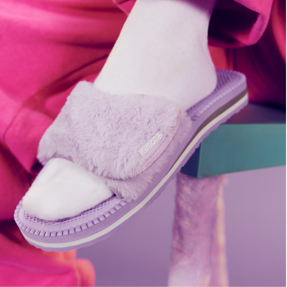 KLAPKI KUBOTA RZEP FUTERKO FIOLETOWE