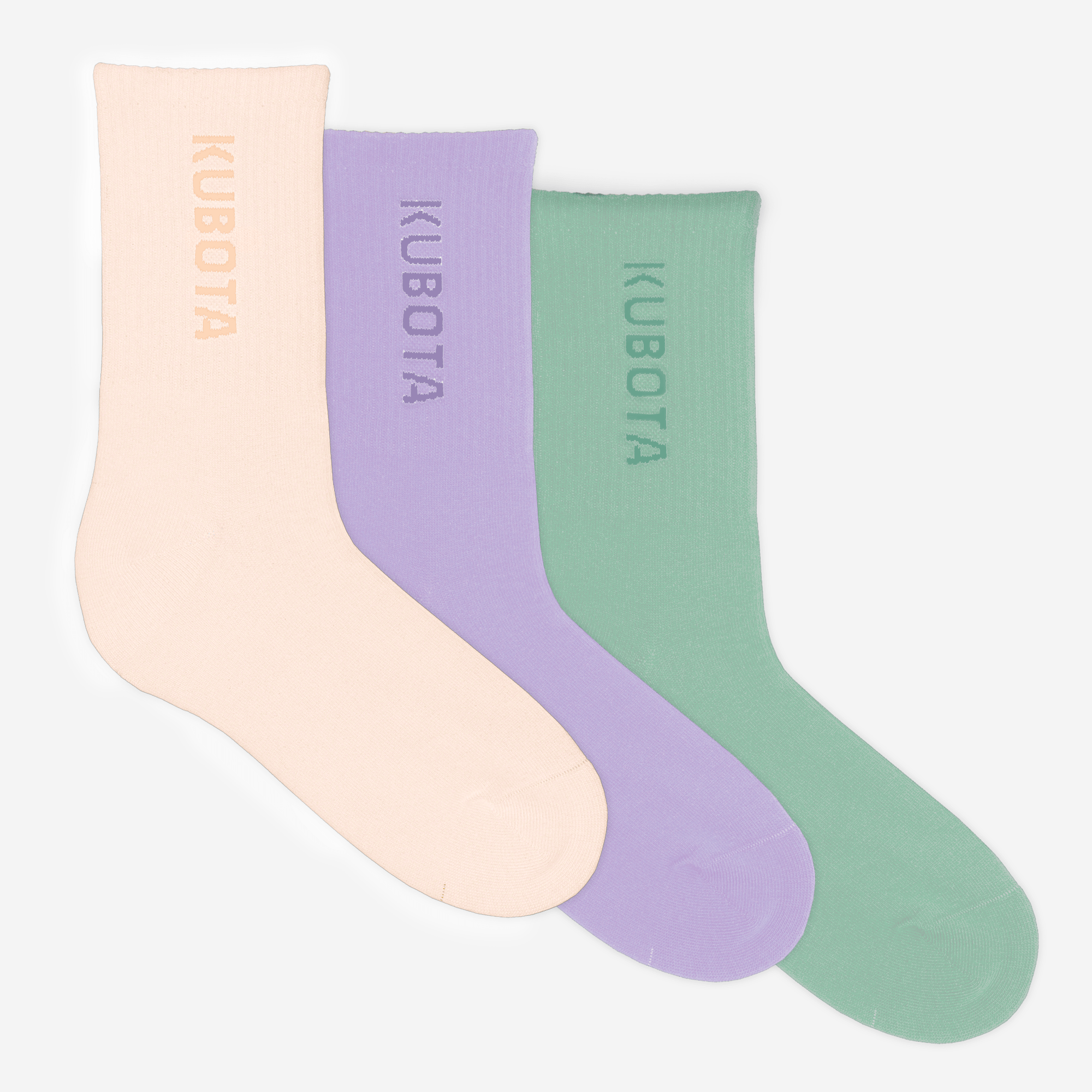 3-PAK SKARPETY KUBOTA SPORT 5 PASTELOWE