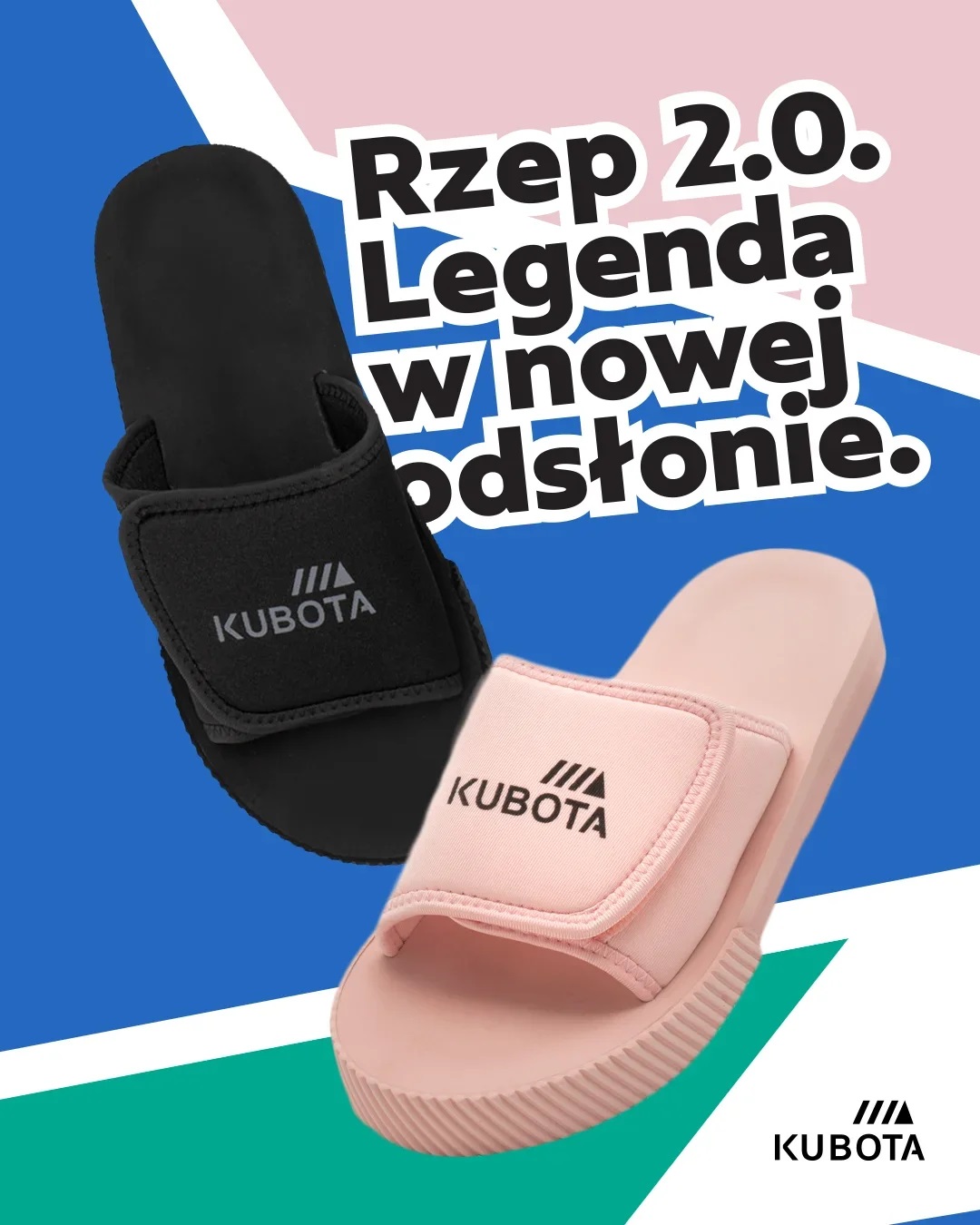 KLAPKI KUBOTA RZEP 2.0 JASNORÓŻOWE