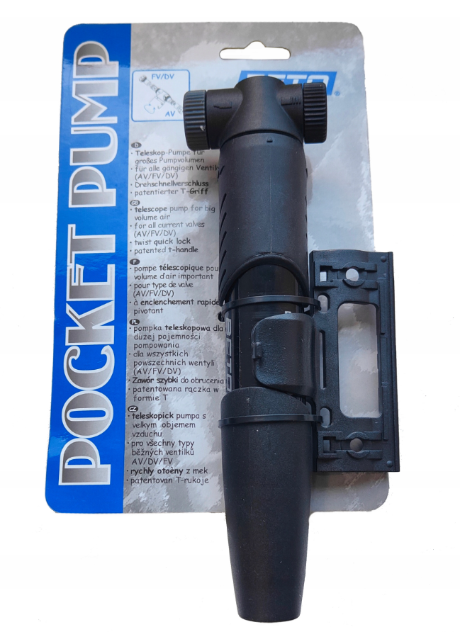 POMPKA MINI BENTO ROWEROWA Z MOCOWANIEM DO ROWERU TELESKOPOWA