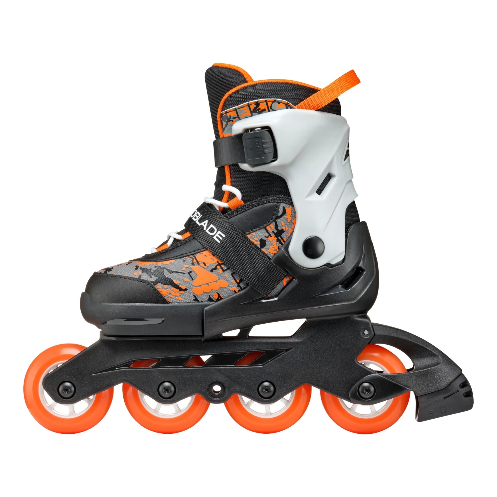 ROLKI ROLLERBLADE MICROBLADE SL BLACK / ORANGE - ROLKI JUNIORSKIE REGULOWANE