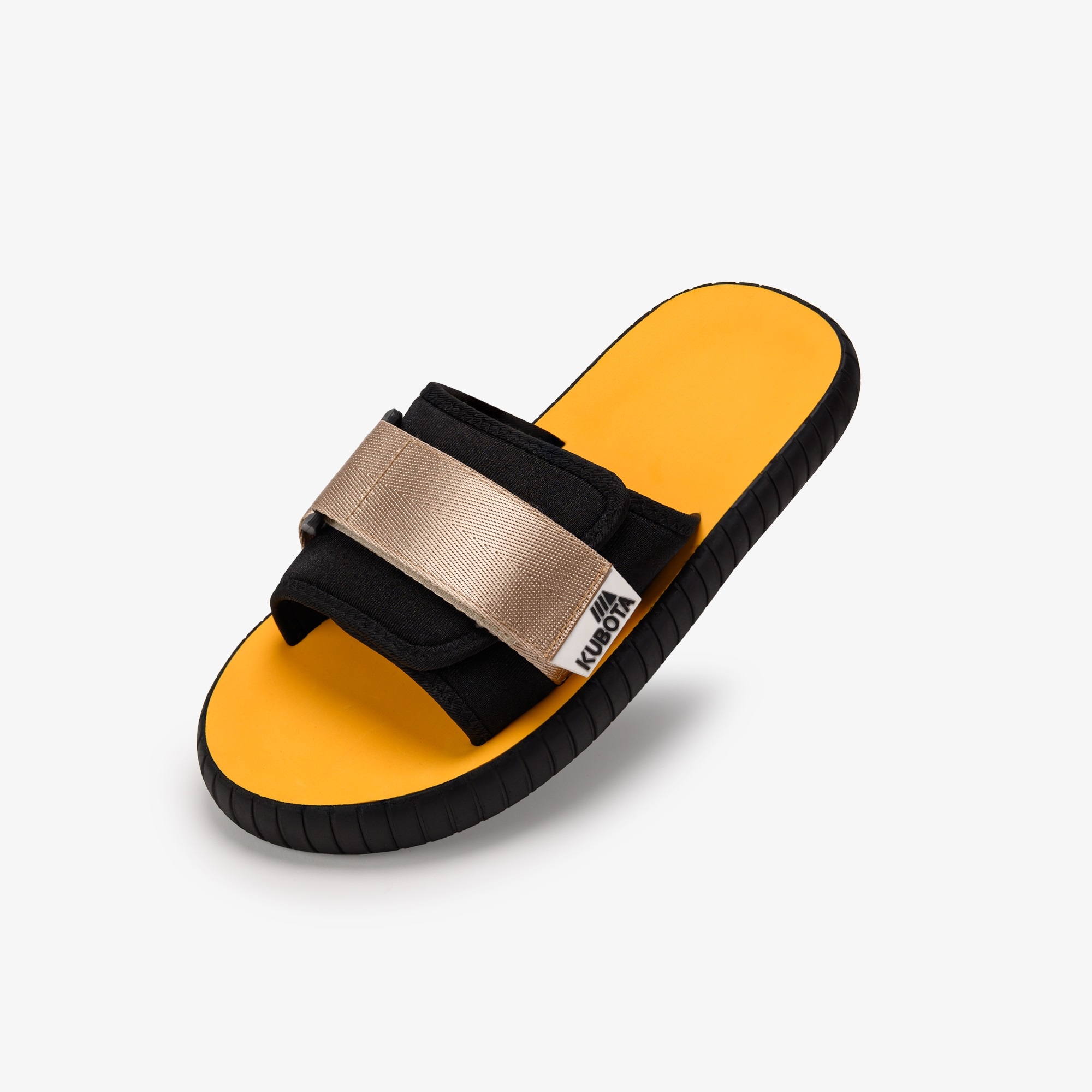 KLAPKI KUBOTA RZEP 2.0 TECH POMARAŃCZOWE Z BEŻOWĄ TAŚMĄ