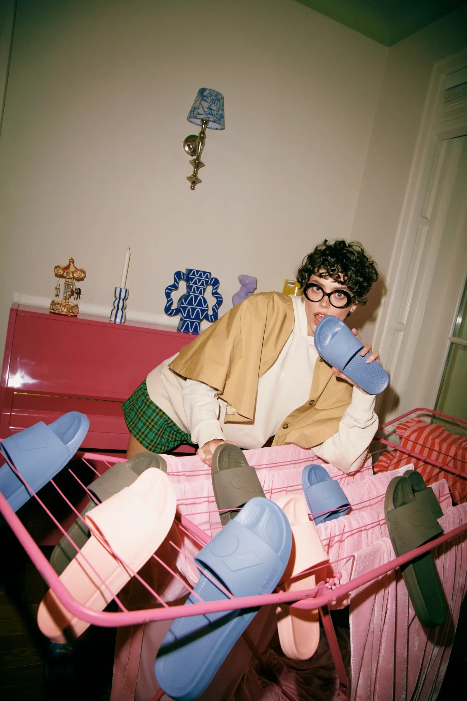 KLAPKI KUBOTA CLOUD SYGNET JASNORÓŻOWE