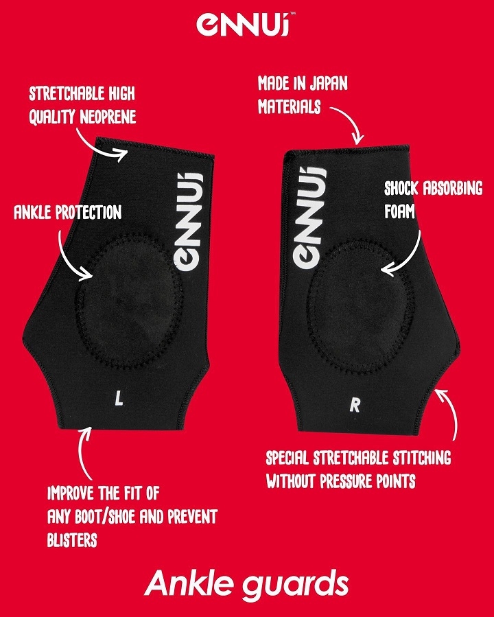 OCHRANIACZE ENNUI ST ANKLE GUARD BLACK