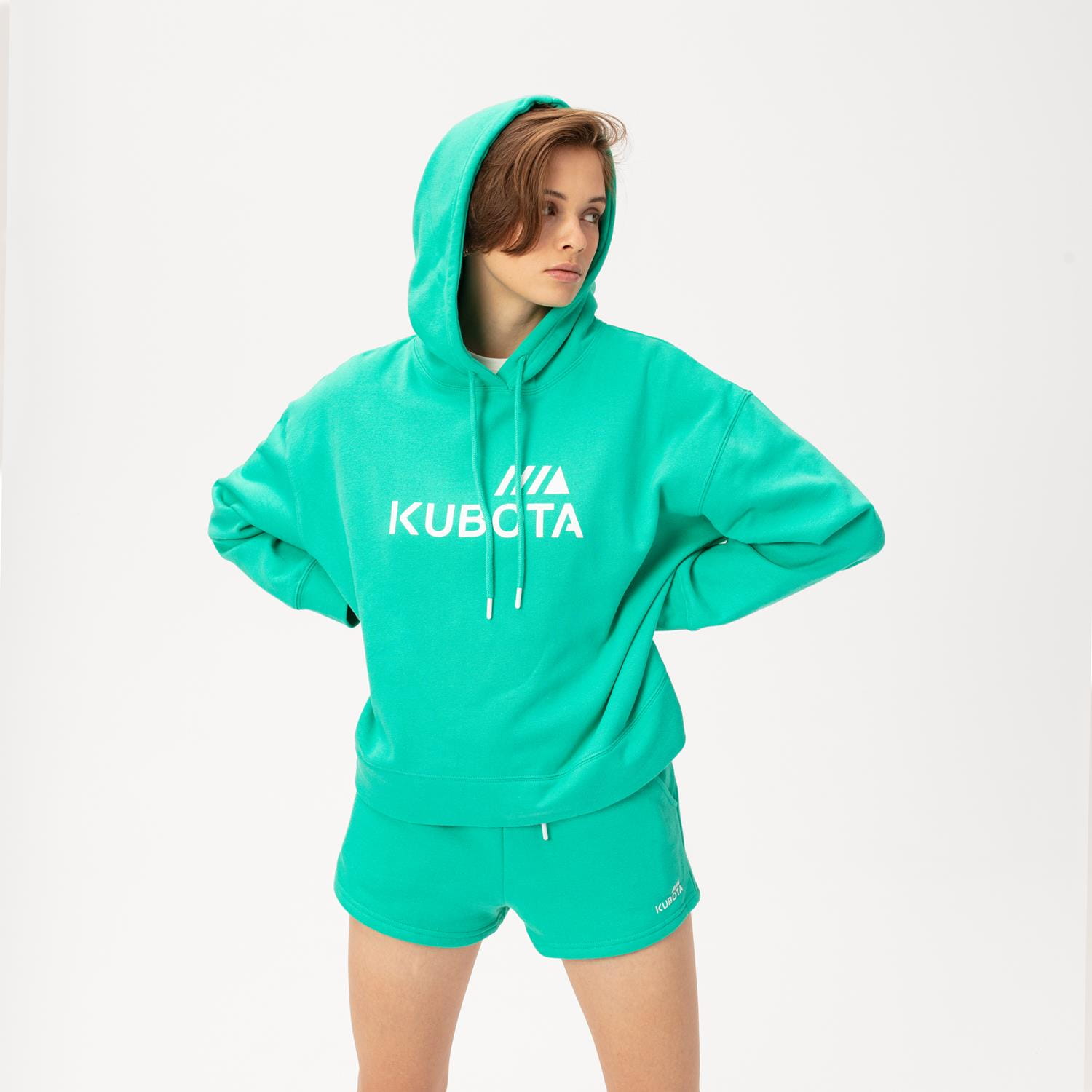 KUBOTA SZORTY DAMSKIE BAWEŁNIANE ZIELONE