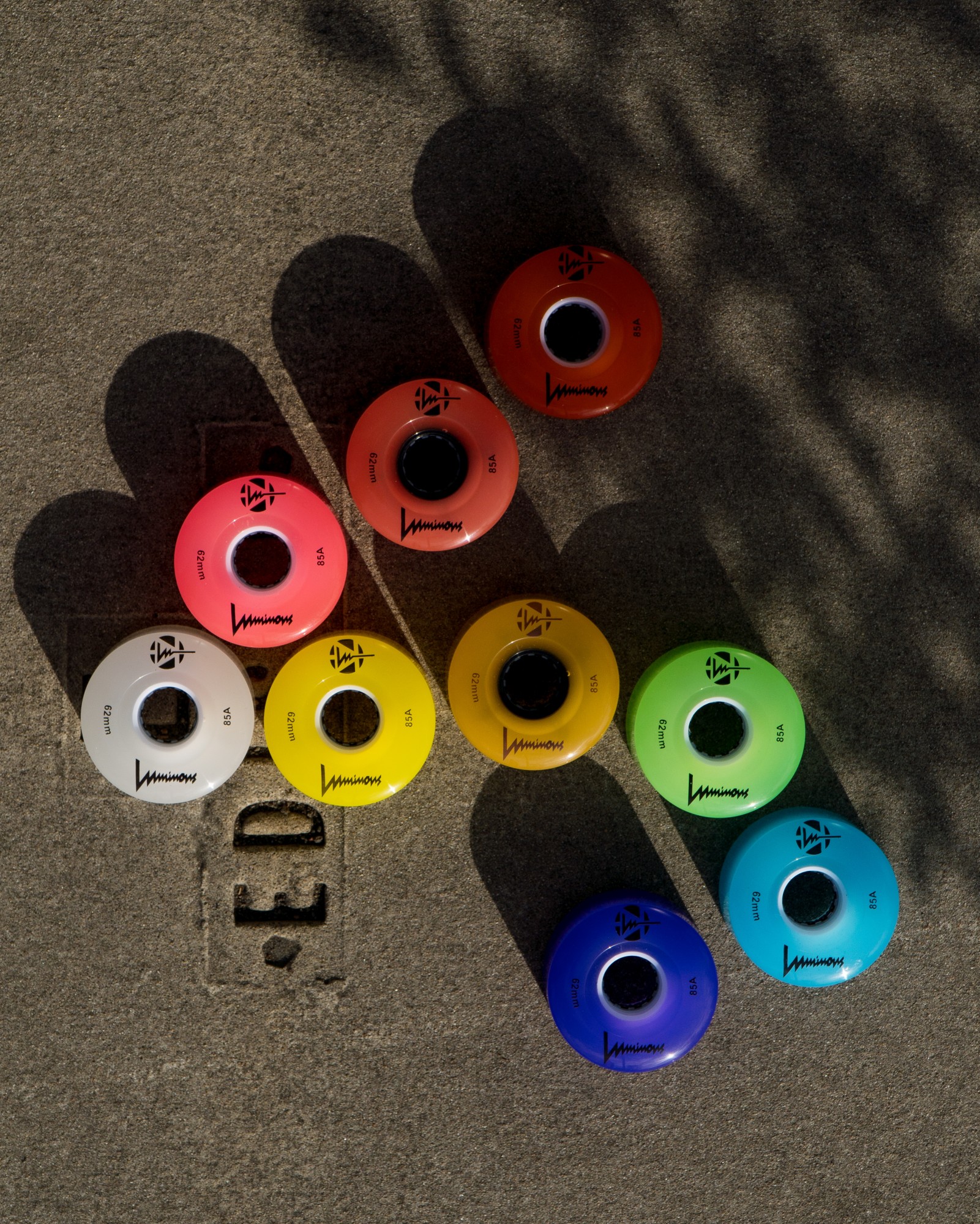 KOŁA LUMINOUS QUAD ŚWIECĄCE DO WROTEK RED 62 MM / 85A X1