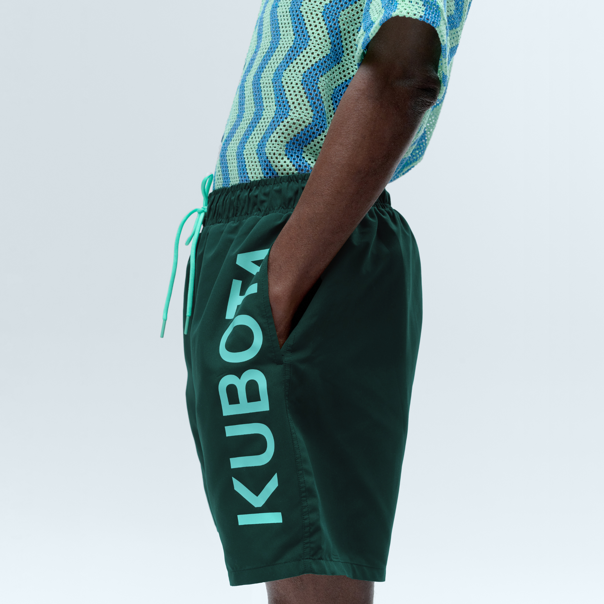 KUBOTA SZORTY MĘSKIE KĄPIELOWE ZIELONE