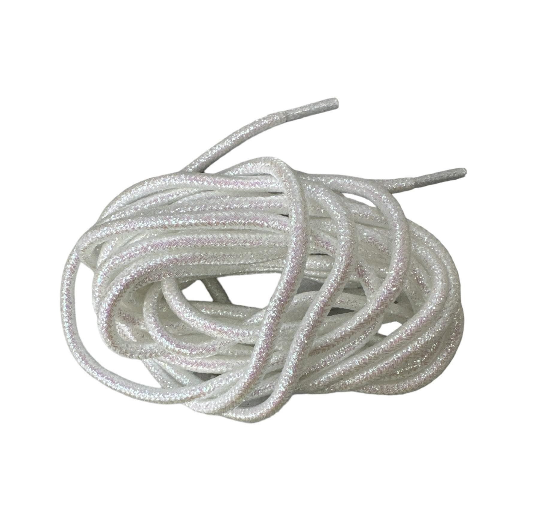 SZNURÓWKI ROUND LACES 180 CM WHITE PEARL