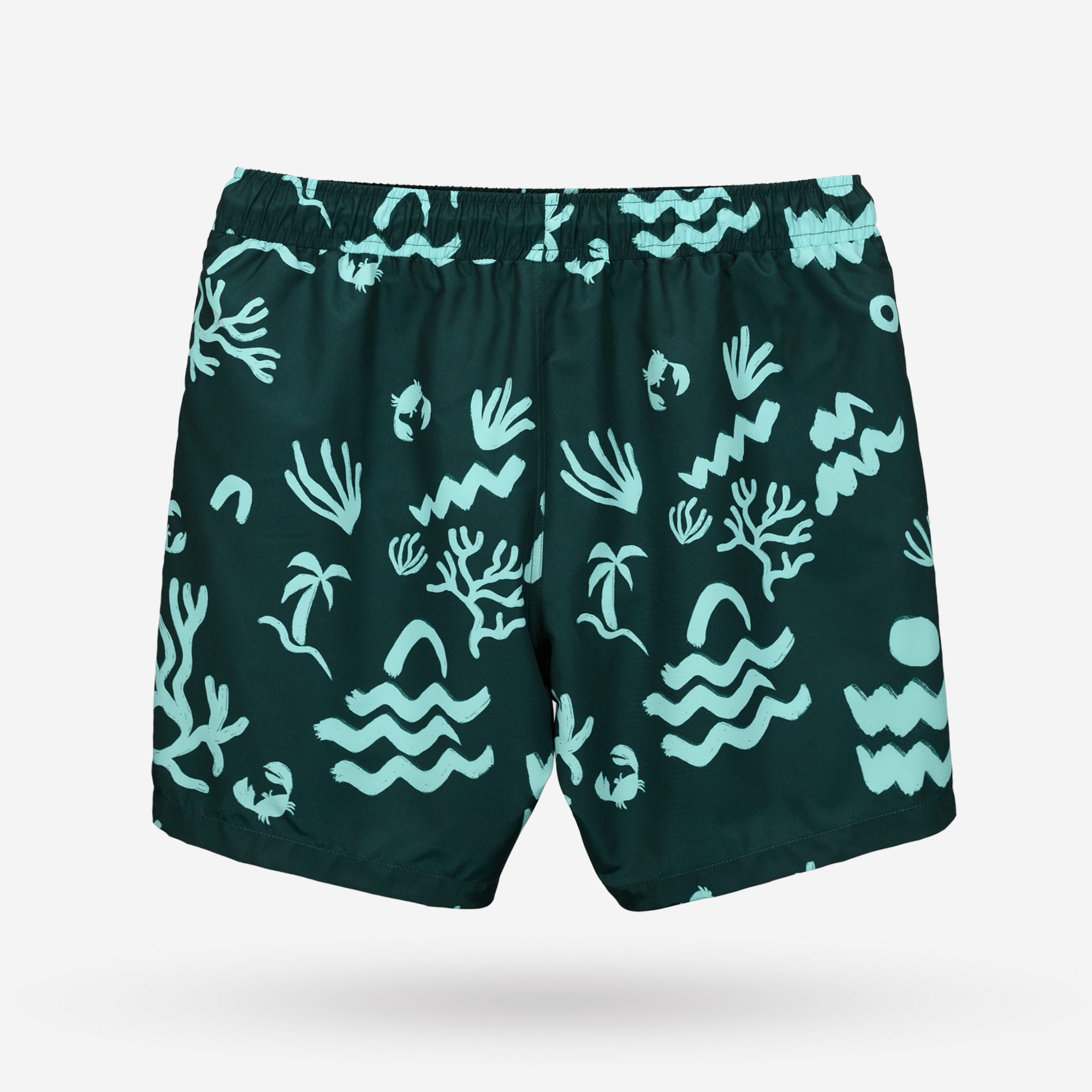 KUBOTA SZORTY MĘSKIE KĄPIELOWE W PRINT ZIELONY