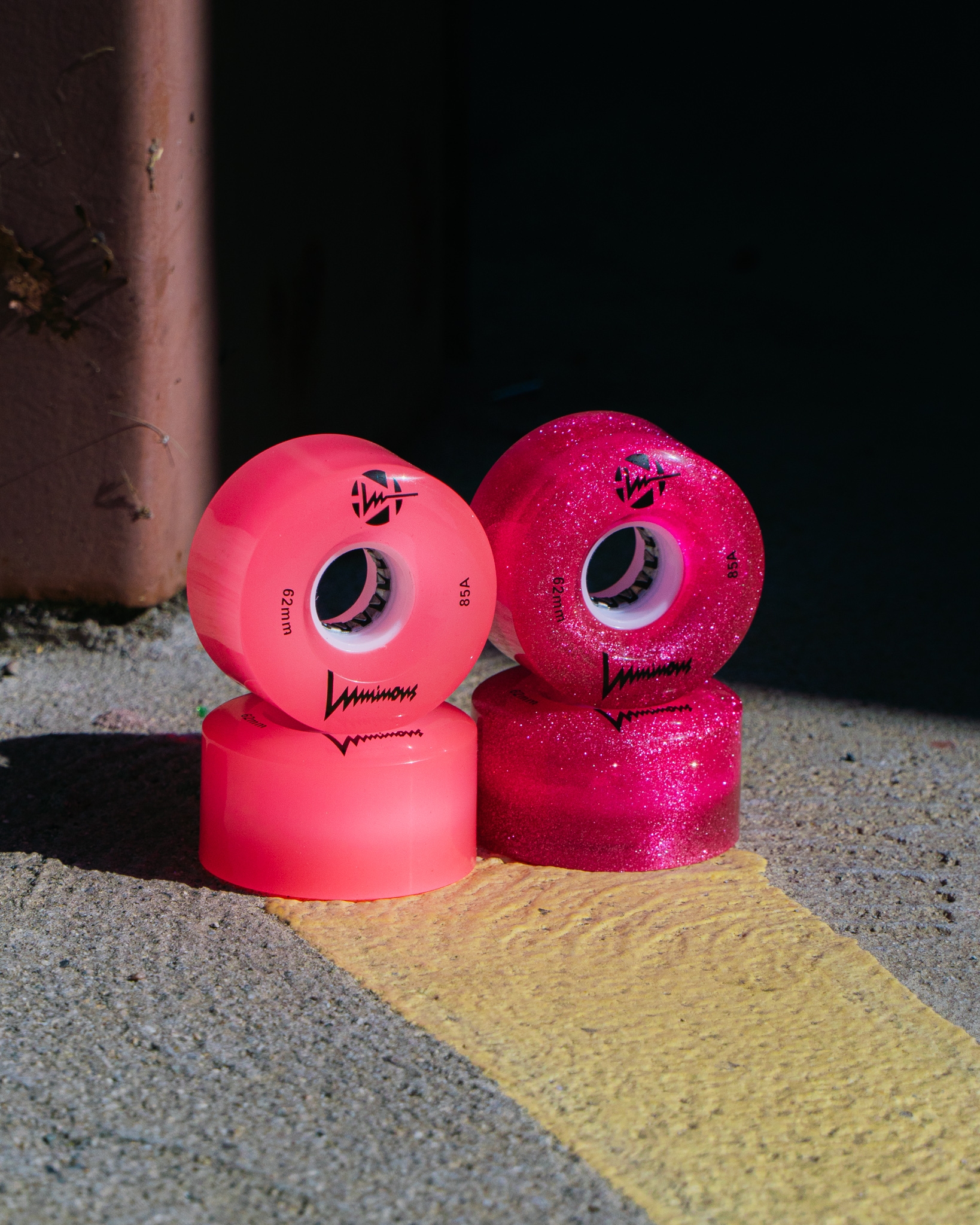 KOŁA LUMINOUS QUAD ŚWIECĄCE DO WROTEK PINK 62 MM / 85A X1