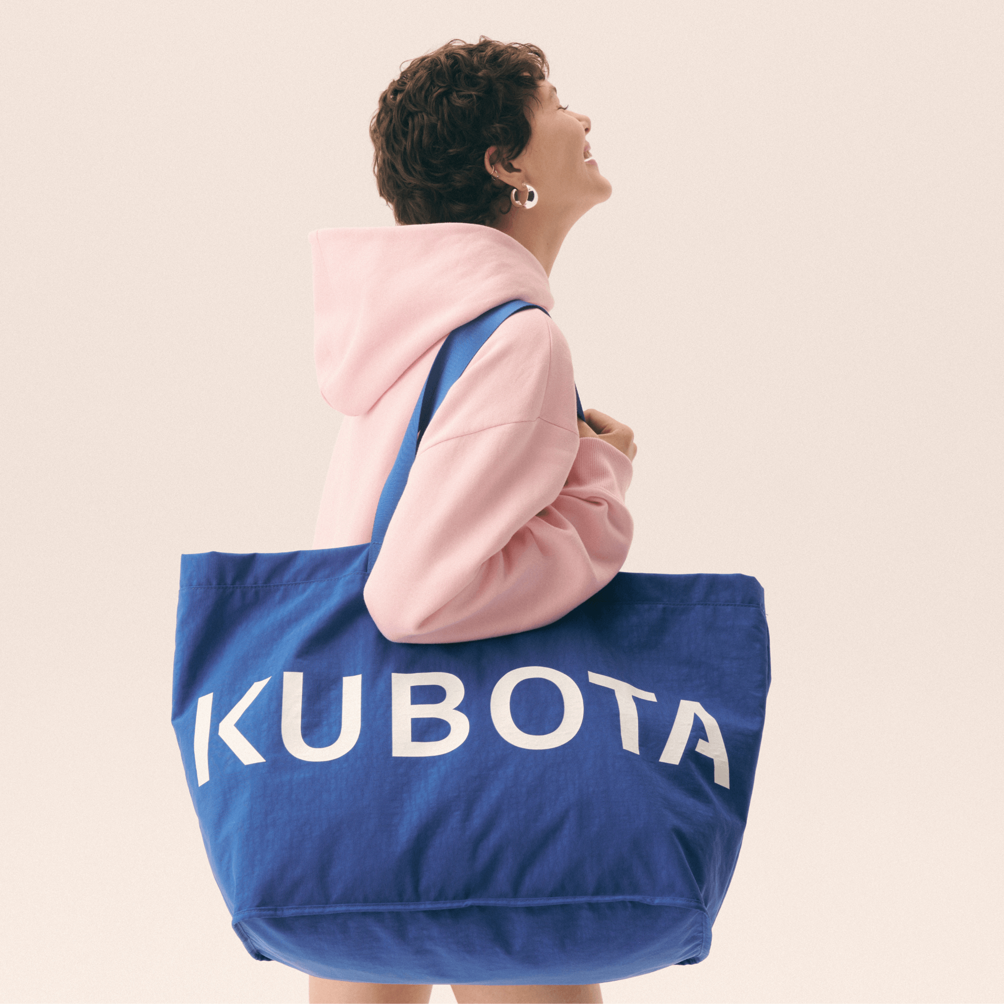 KUBOTA TORBA SHOPPER BAG NYLONOWY KOBALTOWY