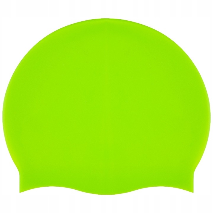 CZEPEK PŁYWACKI SILIKONOWY MONOCAP AQUA SPORT FLUO GREEN