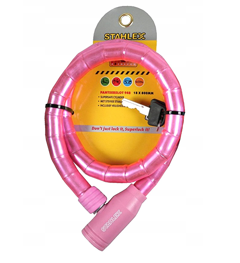 ZAPIĘCIE ZABEZPIECZENIE ROWEROWE ZAMKNIĘCIE DO ROWERU BLOKADA NA ROWER ŁAŃCUCH NA KLUCZ