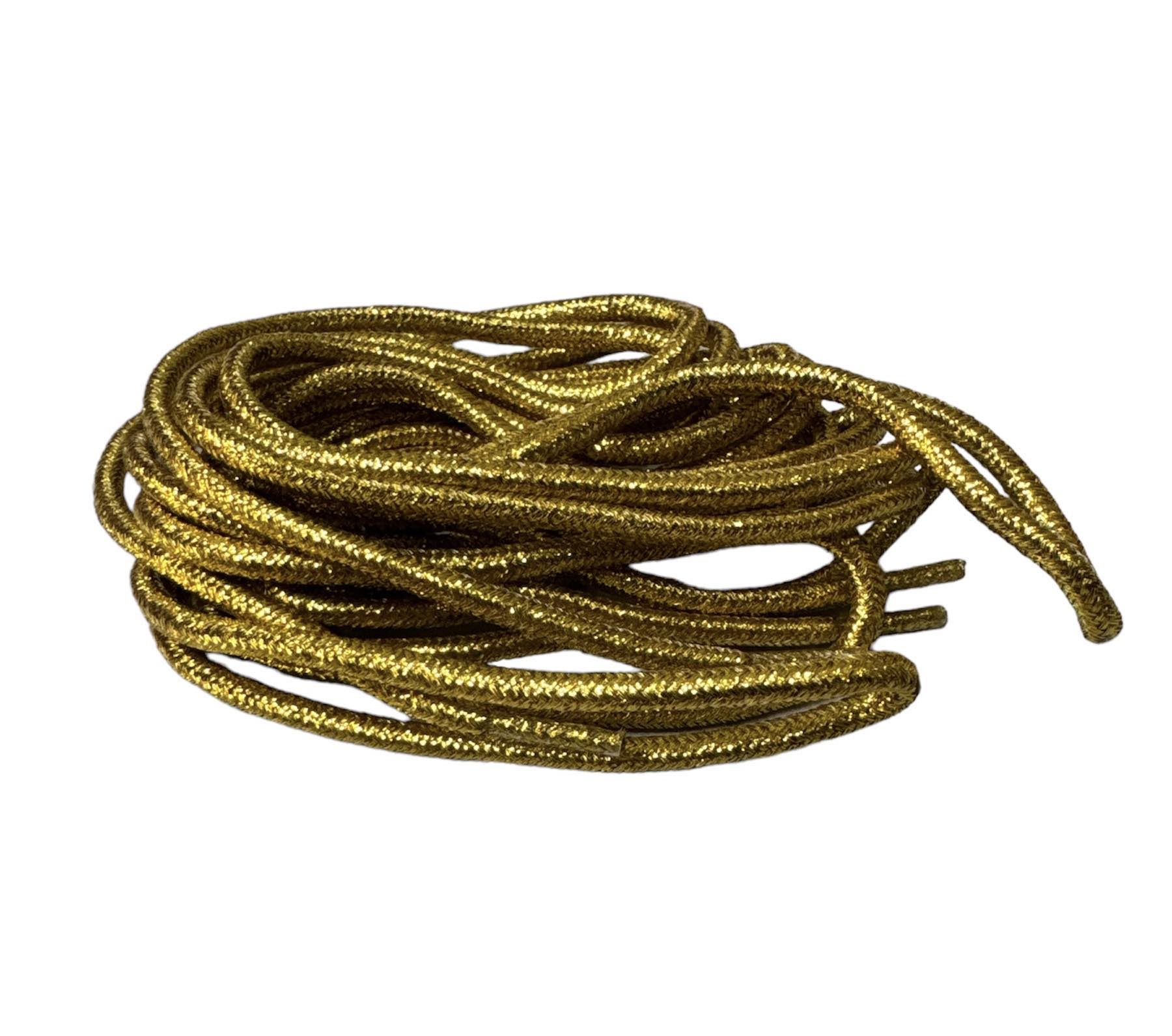 SZNURÓWKI ROUND LACES 180 CM GOLD