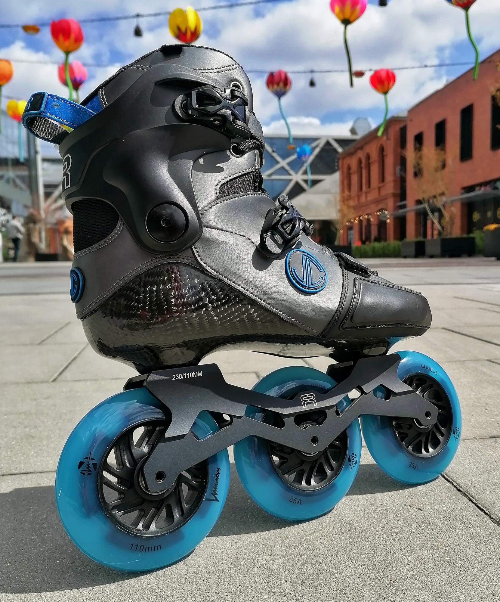 ROLKI FR SKATES SL SEVEN GREY/BLUE 230 LUMINOUS
