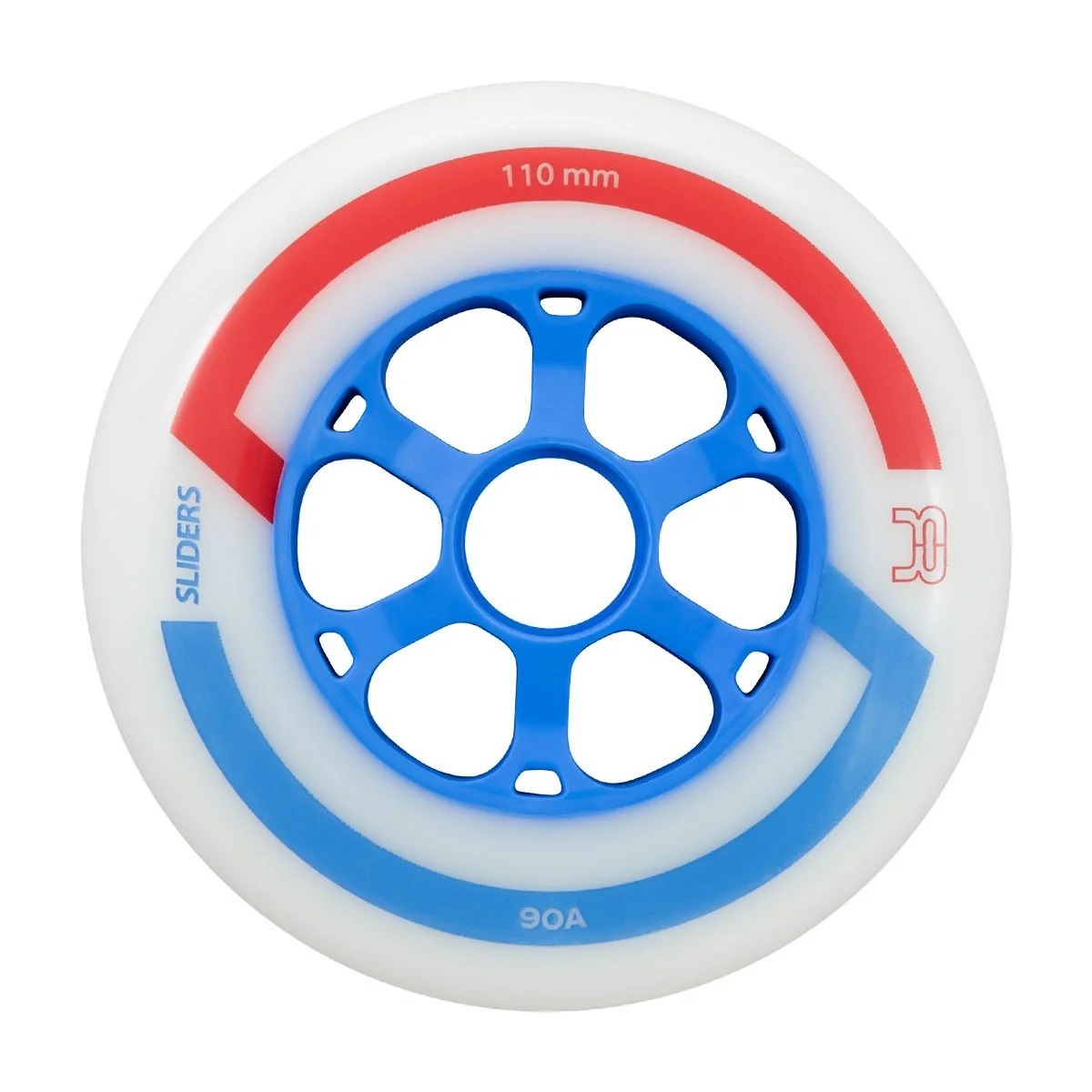 KOŁA FR SKATES SLIDERS WHEELS WHITE BLUE 110MM / 90A X6