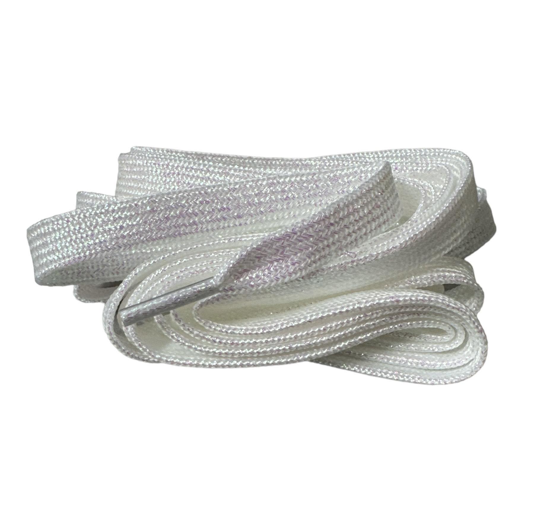 SZNURÓWKI FLAT LACES 160 CM WHITE PEARL