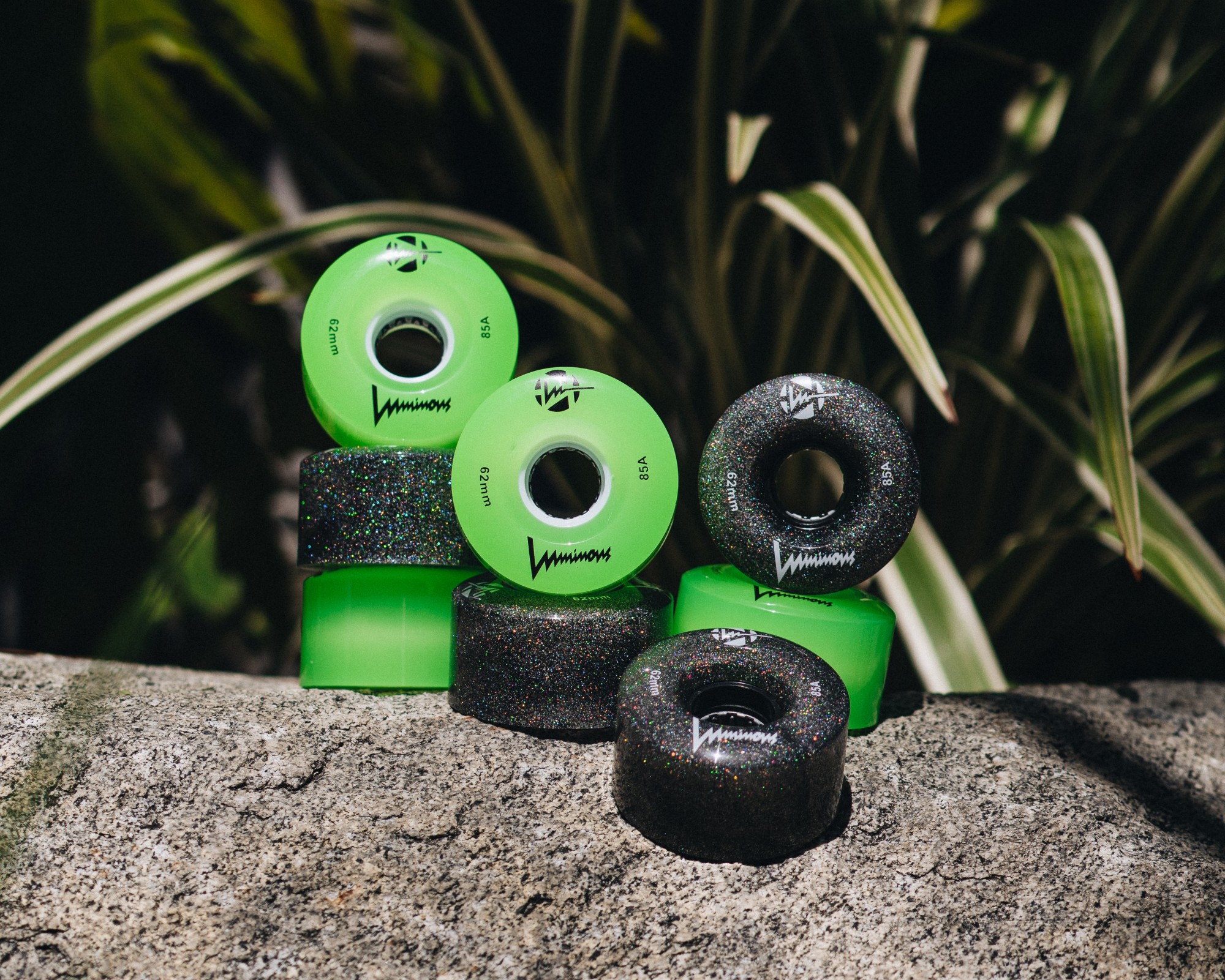 KOŁA LUMINOUS QUAD ŚWIECĄCE DO WROTEK GREEN 62 MM / 85A X1