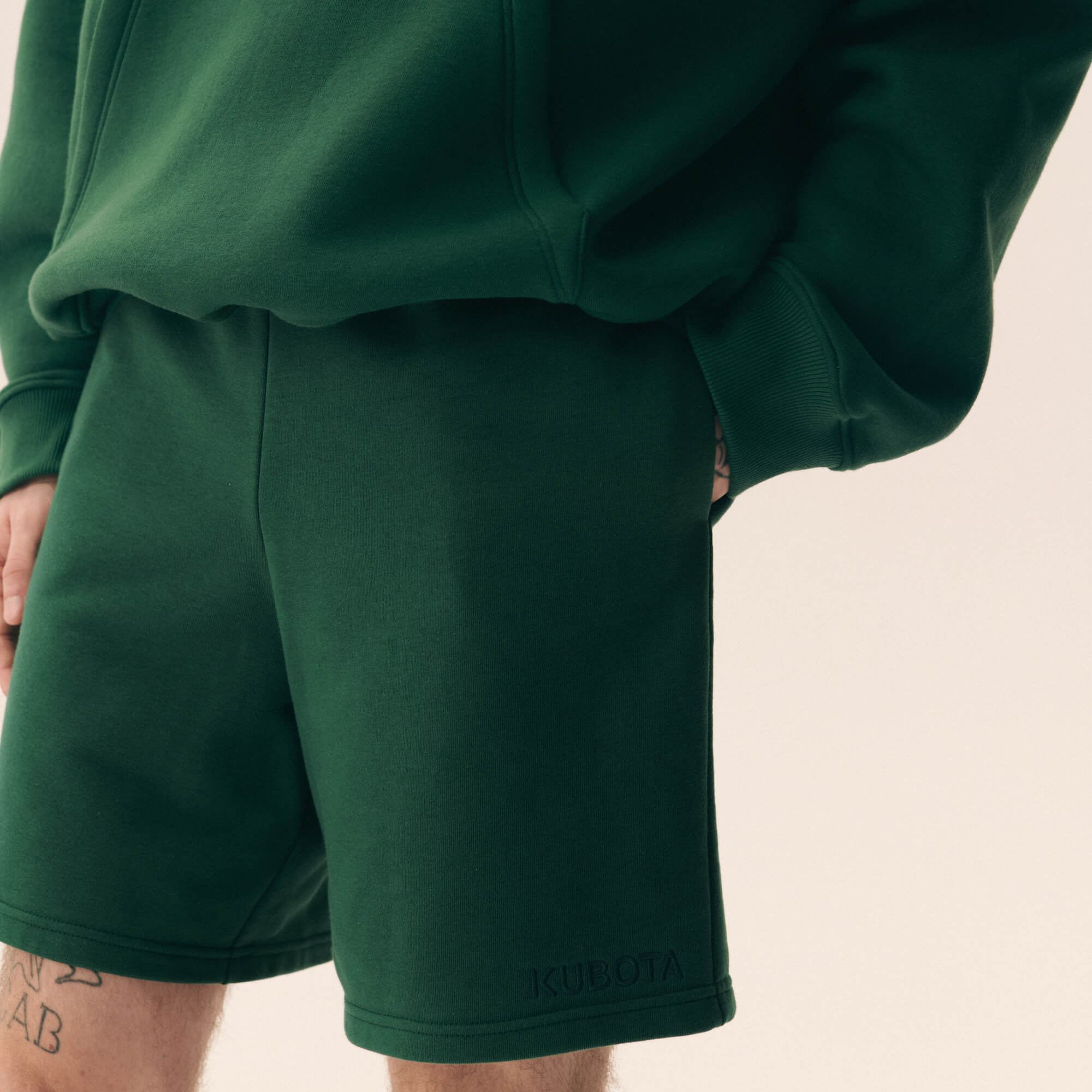 KUBOTA SZORTY MĘSKIE BAWEŁNIANE ZIELONE
