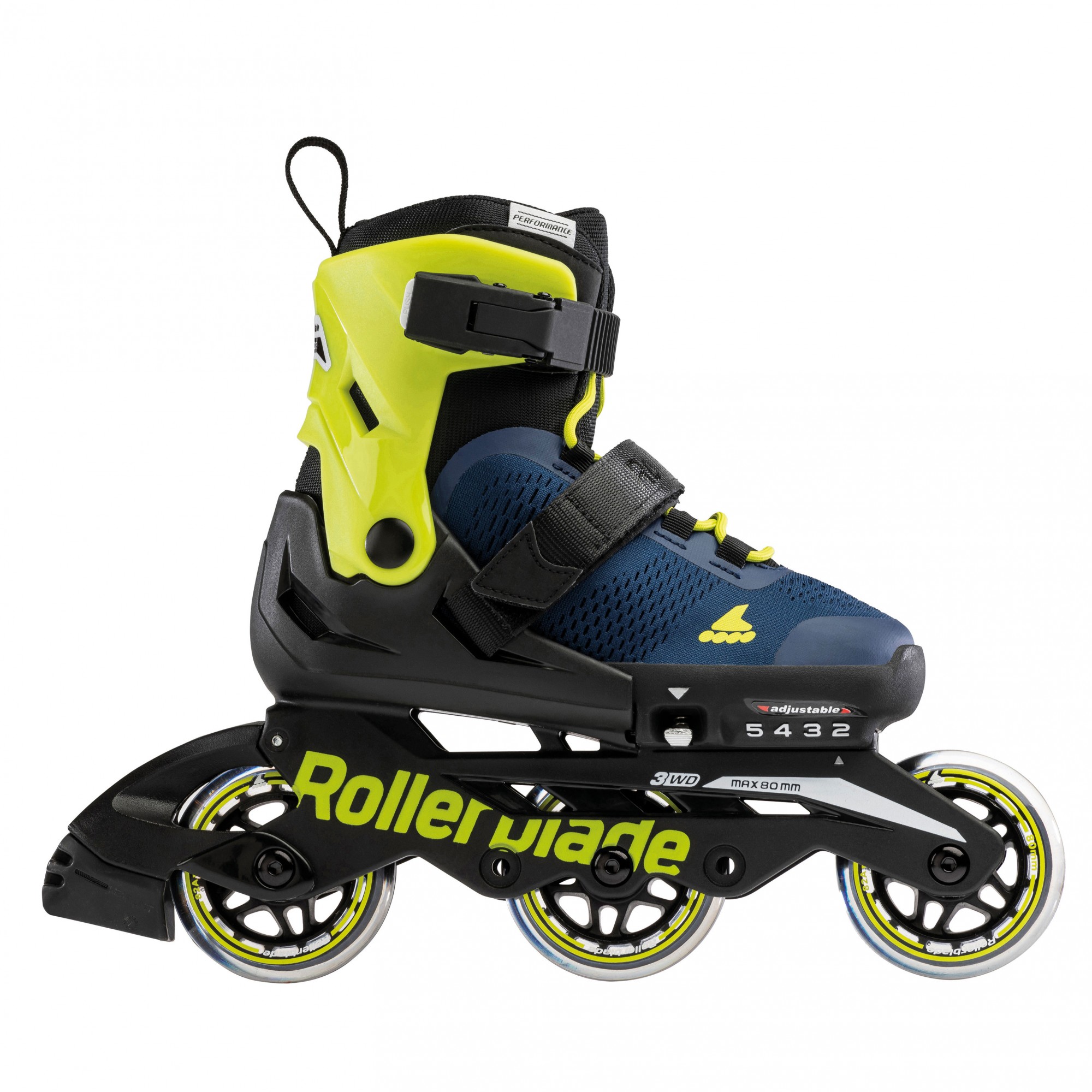 ROLKI ROLLERBLADE MICROBLADE 3WD BLUE/GREEN - ROLKI JUNIORSKIE REGULOWANE
