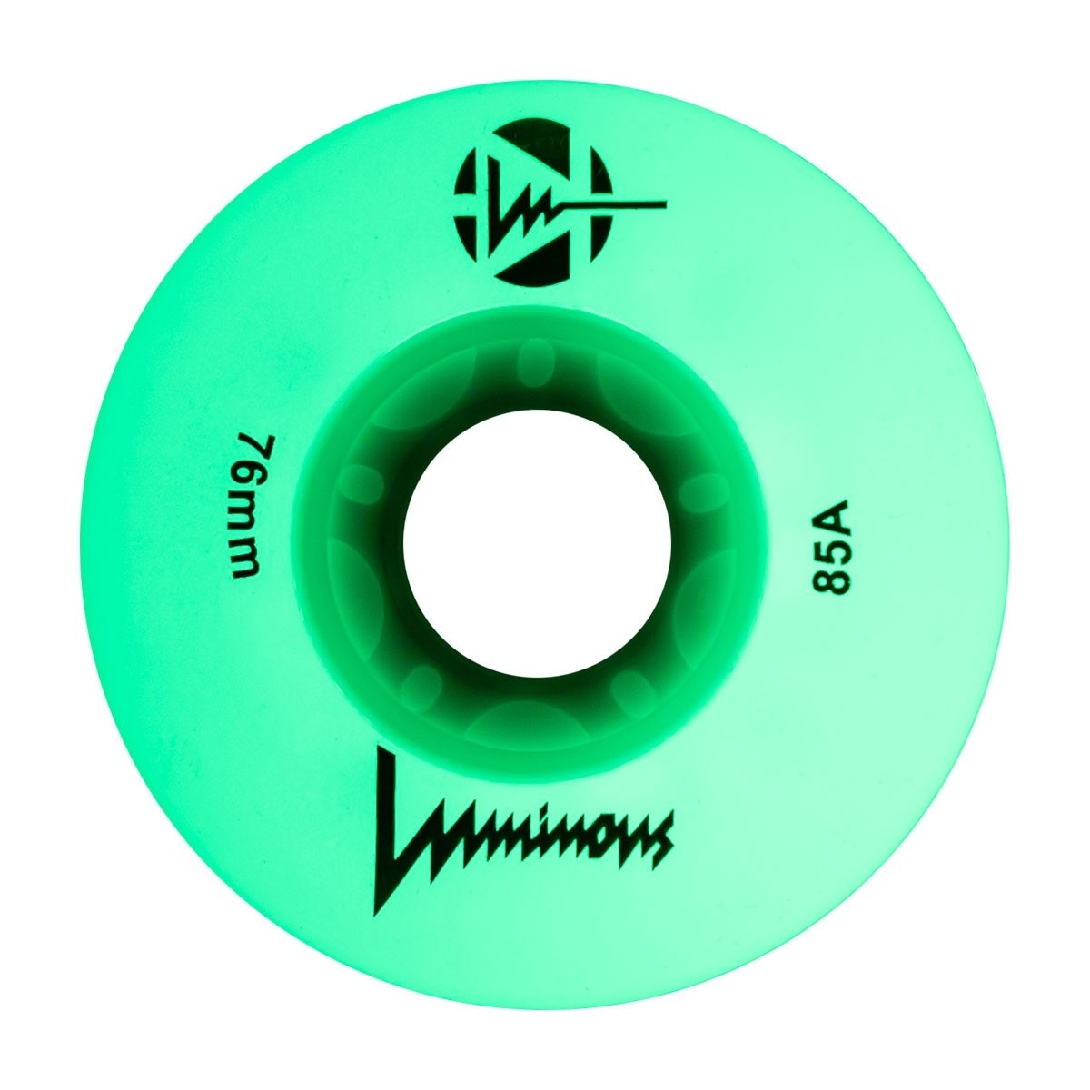 KOŁA LUMINOUS GREEN APPLE GLOW GREEN LED 76MM / 85A X1