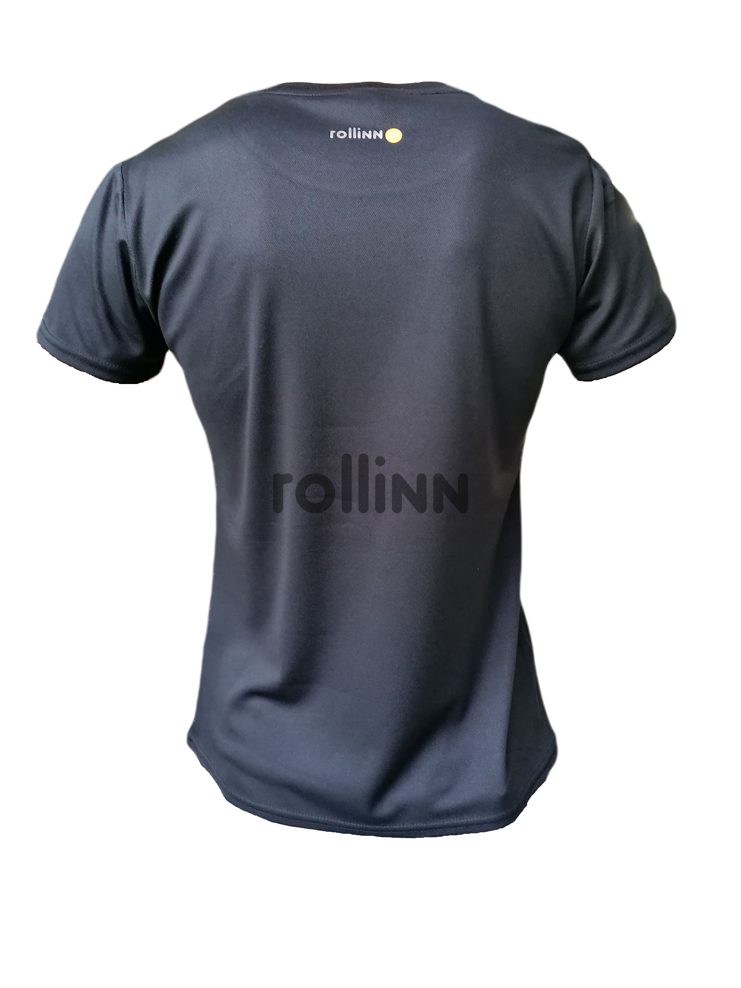 KOSZULKA ROLLINN DAMSKA Z KRÓTKIM RĘKAWEM LOGO BLACK