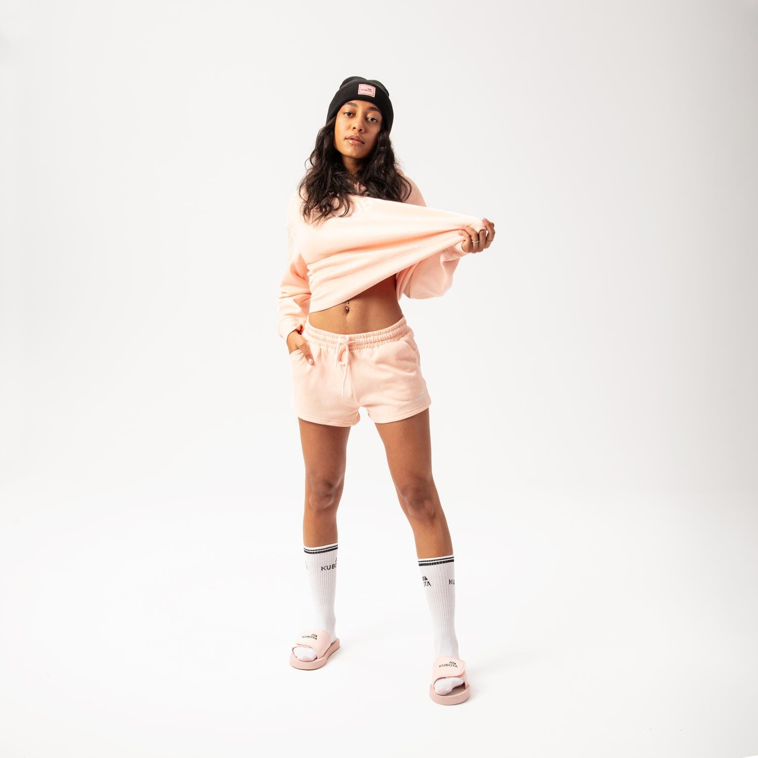 KUBOTA SZORTY DAMSKIE BAWEŁNIANE RÓŻOWE