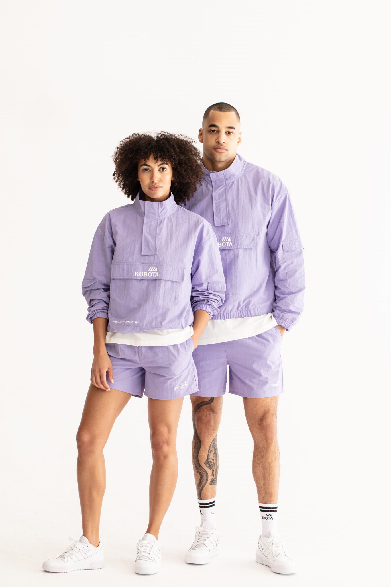 KUBOTA KURTKA ANORAK UNISEX FIOLETOWA