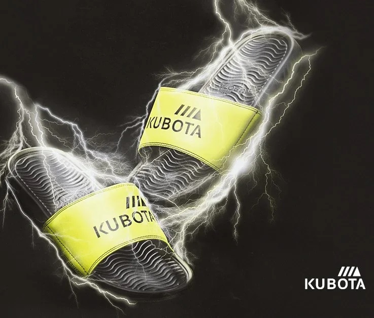 KLAPKI KUBOTA BASENOWE PRO CZARNO-NEONOWE