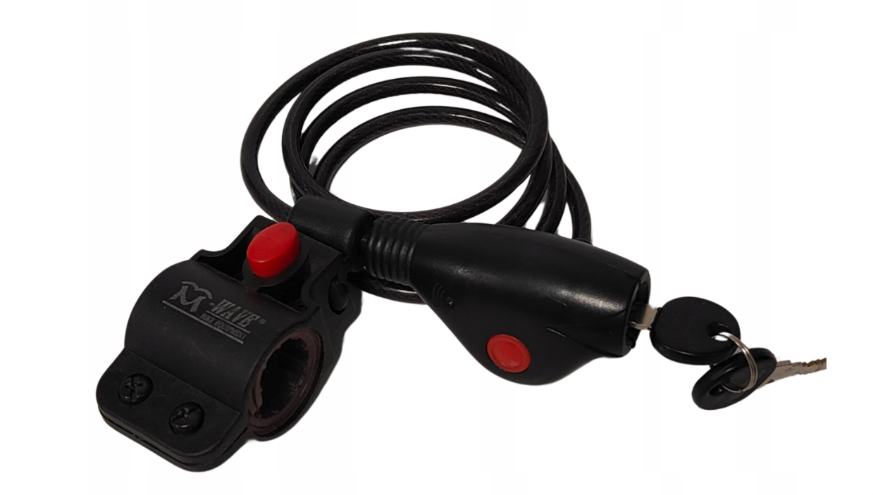 ZAPIĘCIE ZABEZPIECZENIE ROWEROWE BLOKADA ROWEROWA NA KLUCZ 100CM