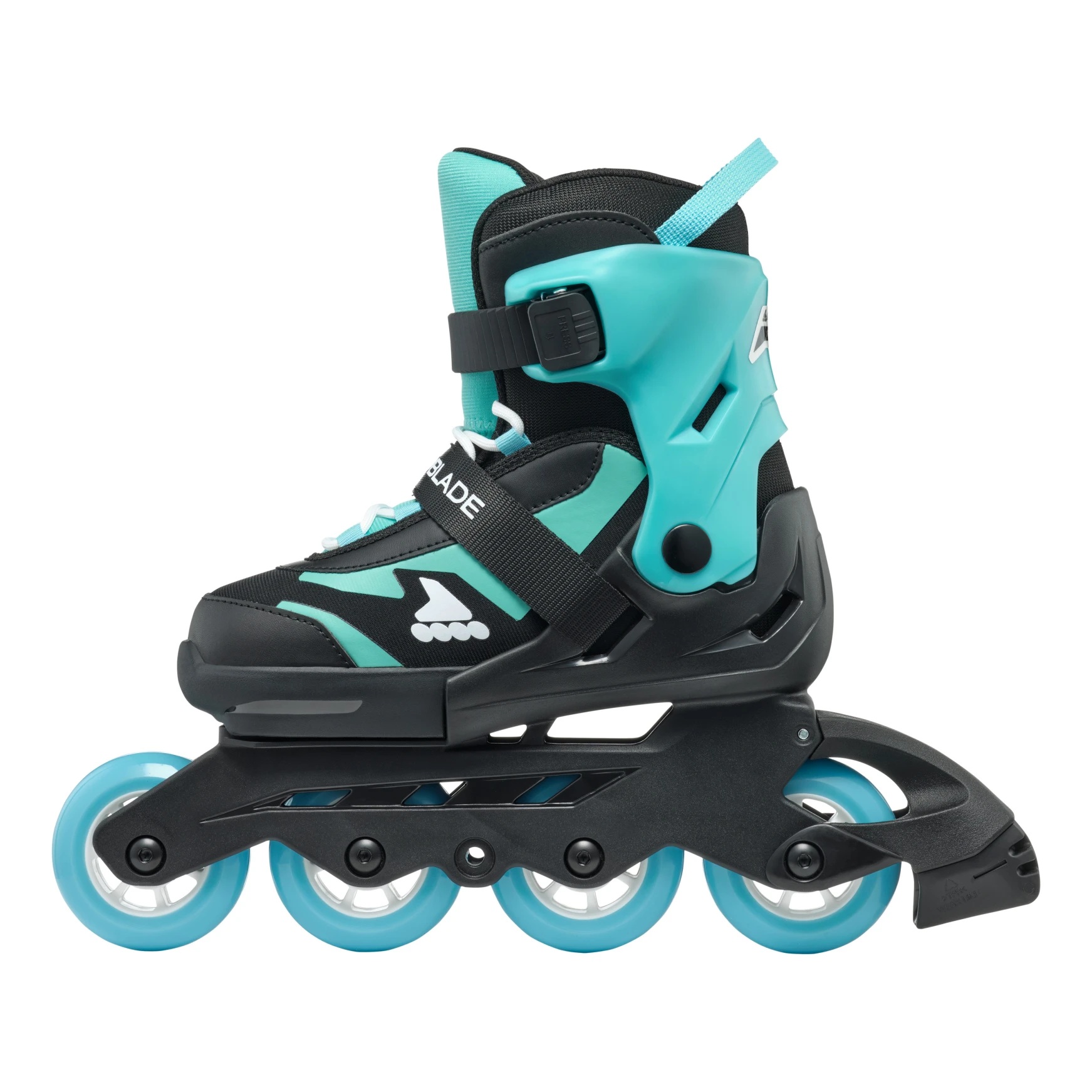 ROLKI ROLLERBLADE MICROBLADE BLACK / LIGHT BLUE - ROLKI JUNIORSKIE REGULOWANE