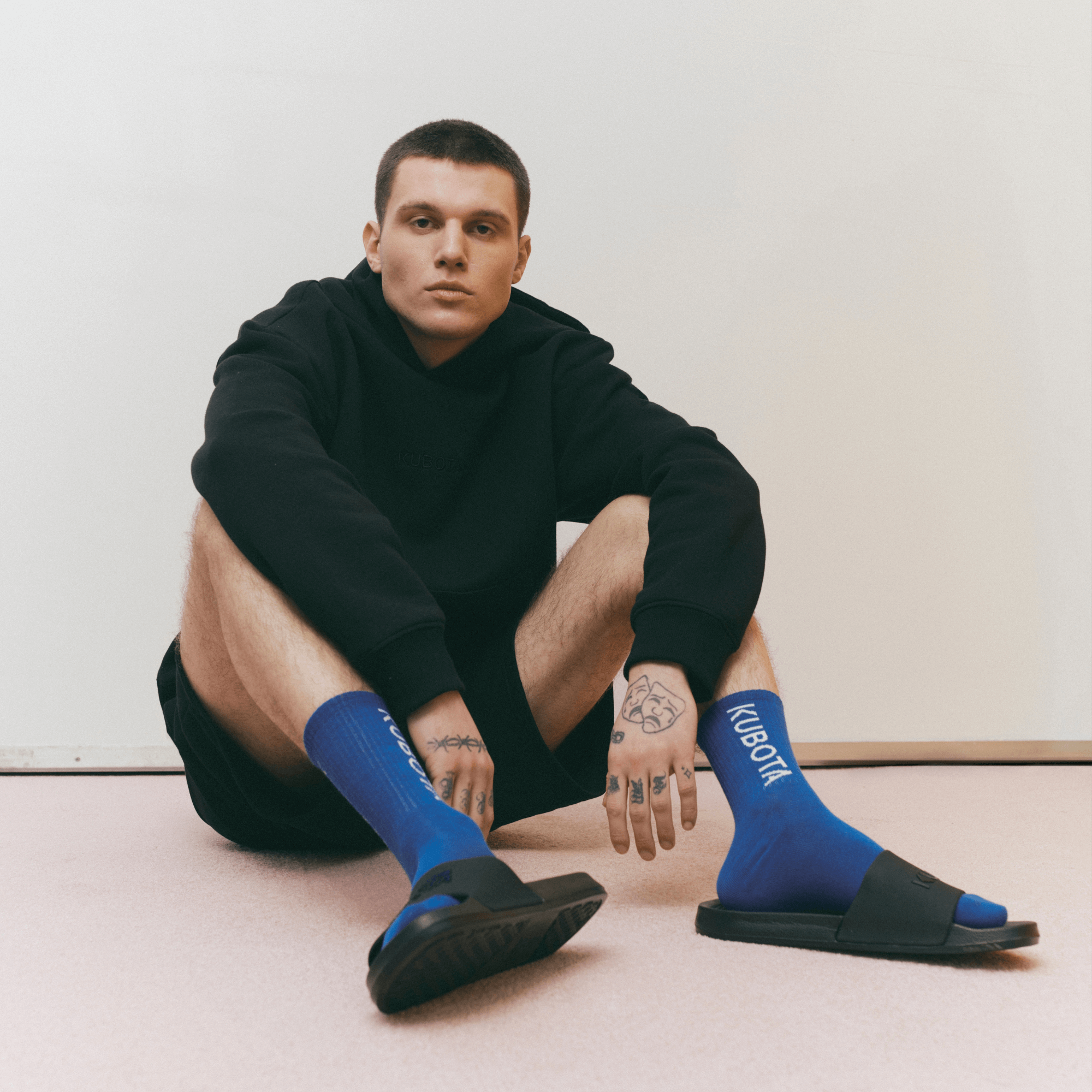 3-PAK SKARPETY KUBOTA SPORT 5 SZARO-BIAŁO-KOBALTOWE