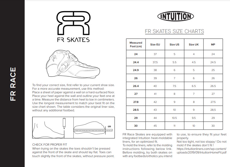 ROLKI FR SKATES FR RACE BLACK 110