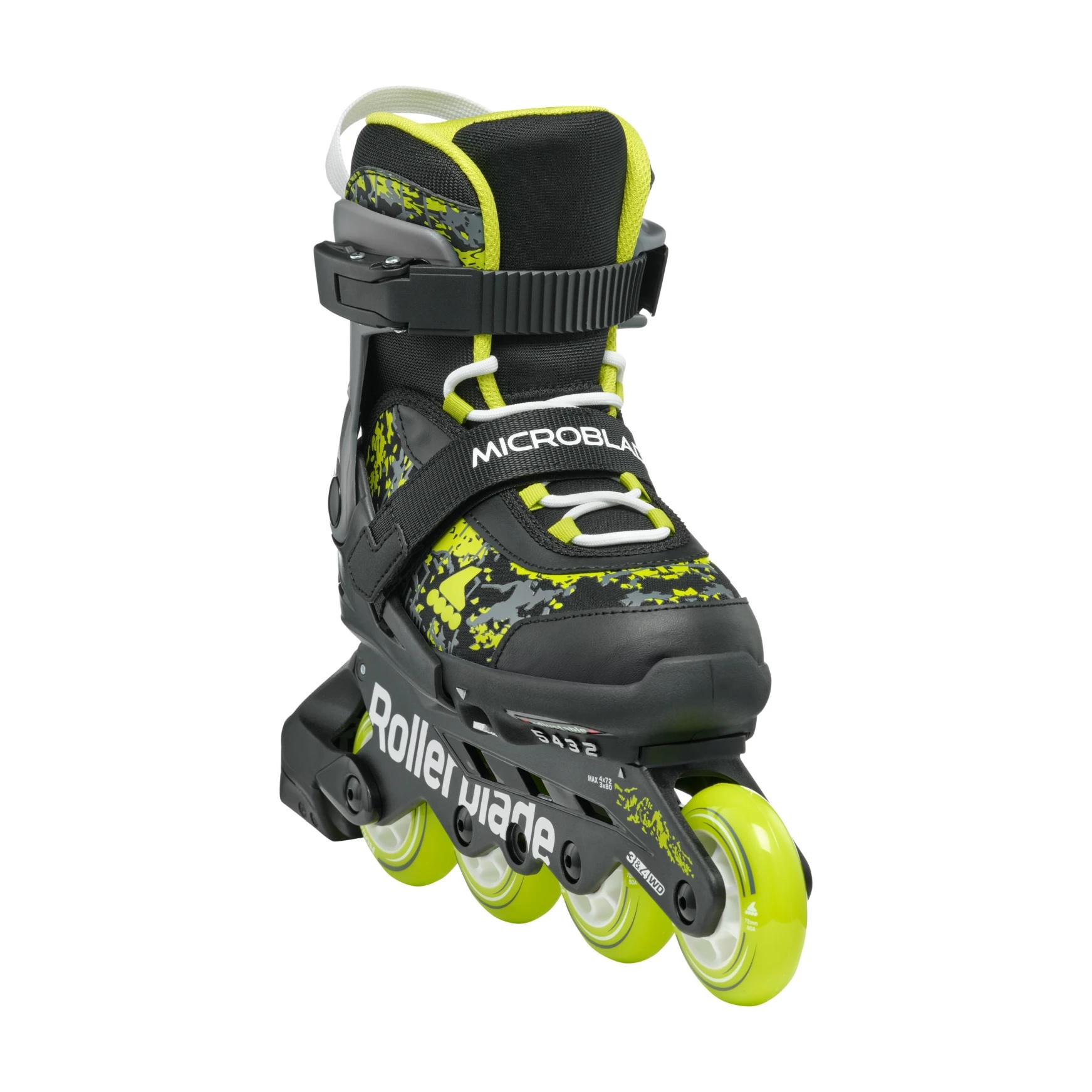 ROLKI ROLLERBLADE MICROBLADE SL BLACK / LIME - ROLKI JUNIORSKIE REGULOWANE