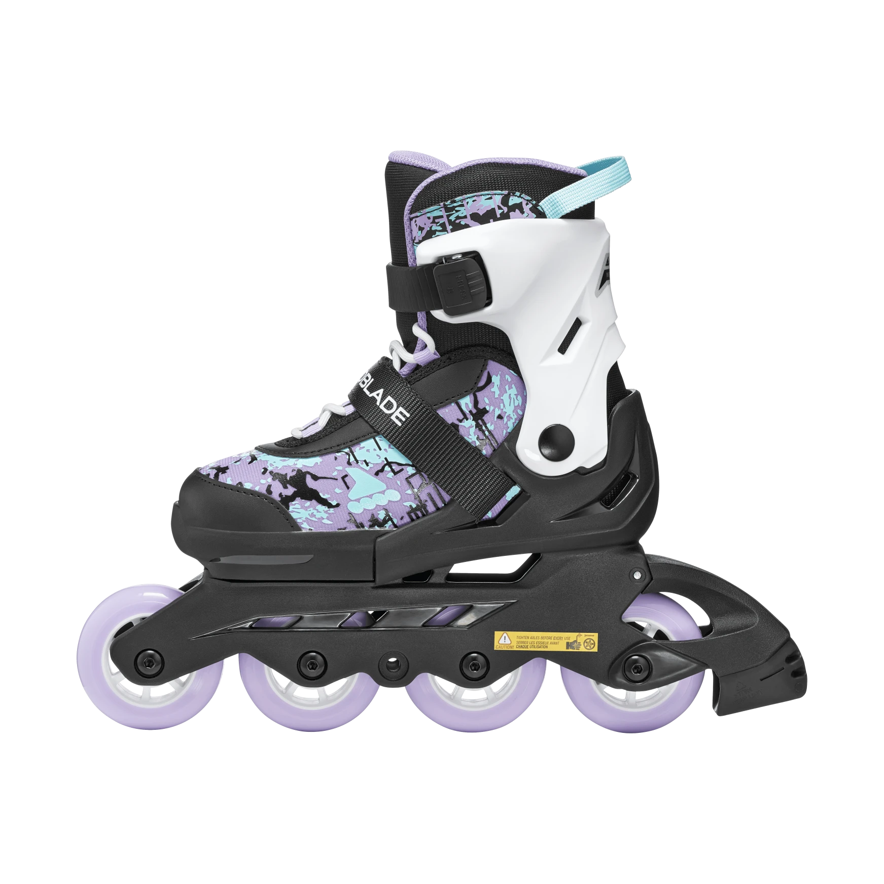 ROLKI ROLLERBLADE MICROBLADE SL BLACK / LAVENDER - ROLKI JUNIORSKIE REGULOWANE
