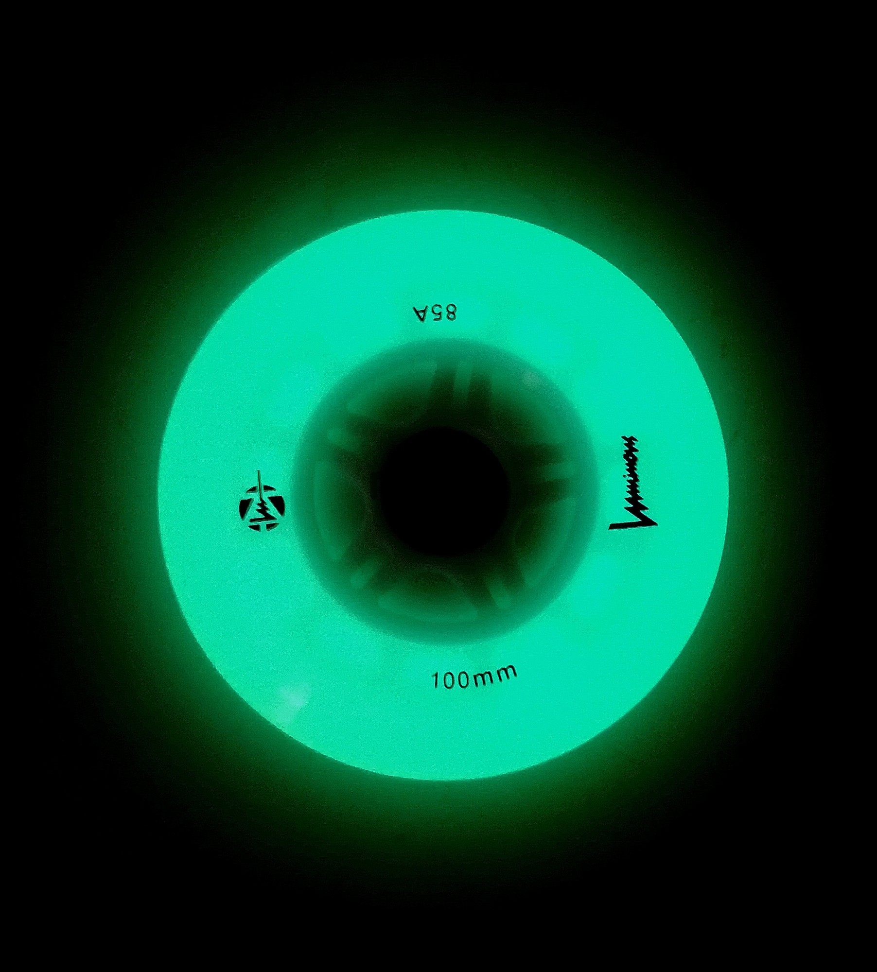 KOŁA LUMINOUS WHITE GLOW 100MM / 85A X1