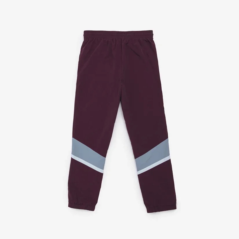 KUBOTA SPODNIE DRESOWE MĘSKIE BORDOWE W STYLU VINTAGE