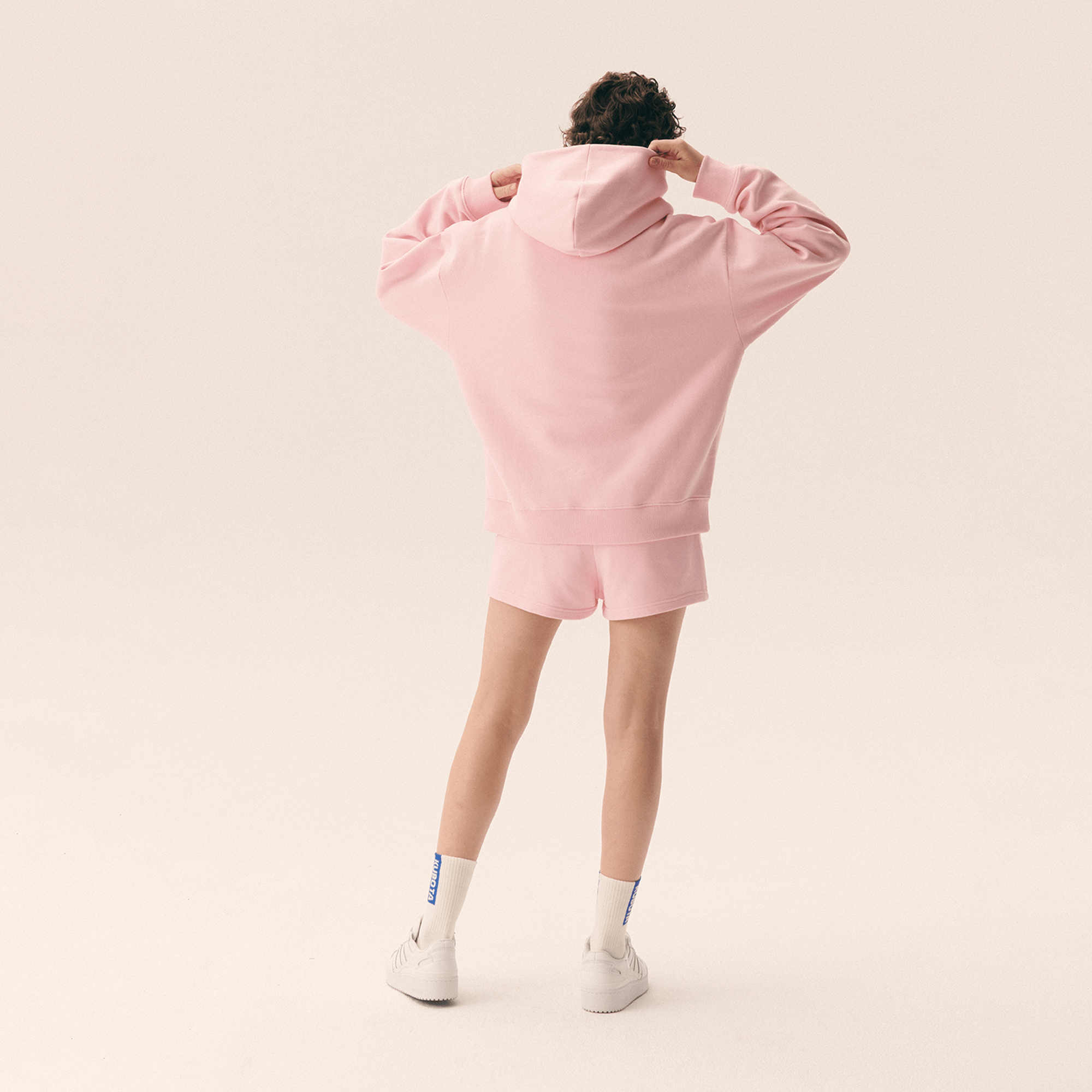 KUBOTA BLUZA BASIC UNISEX Z KAPTUREM RÓŻOWA