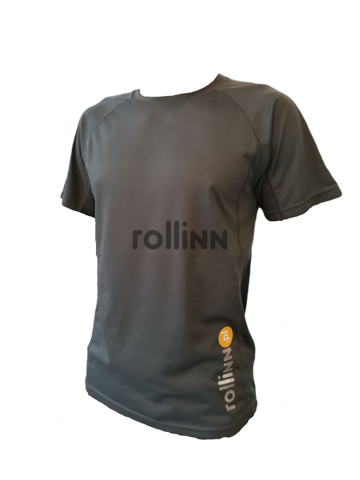 KOSZULKA ROLLINN MĘSKA Z KRÓTKIM RĘKAWEM LOGO GREY