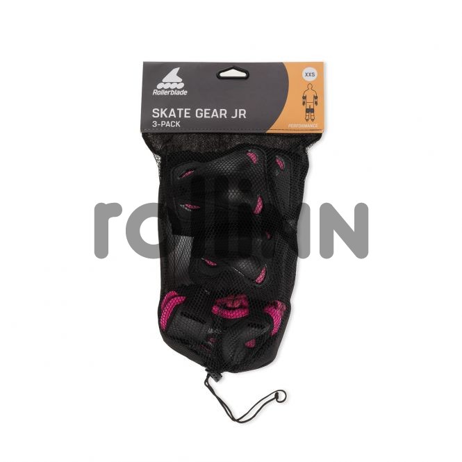 OCHRANIACZE ROLLERBLADE SKATE GEAR JUNIOR PINK 3 PACK ZESTAW